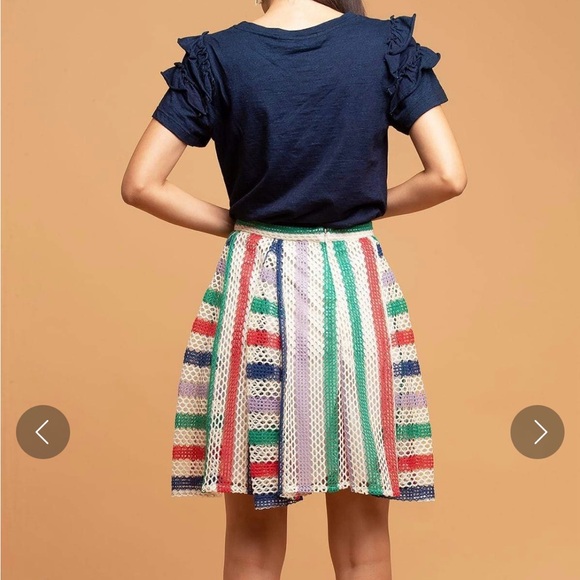 Eva Franco Tuxedo Skirt Arriba Size 2 - Picture 2 of 3